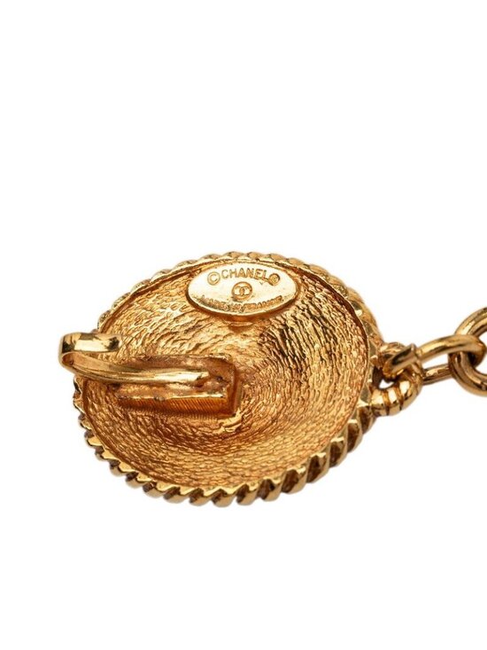 Chanel CC Logo Vintage Horse Chain Belt Gold Plated main image 4